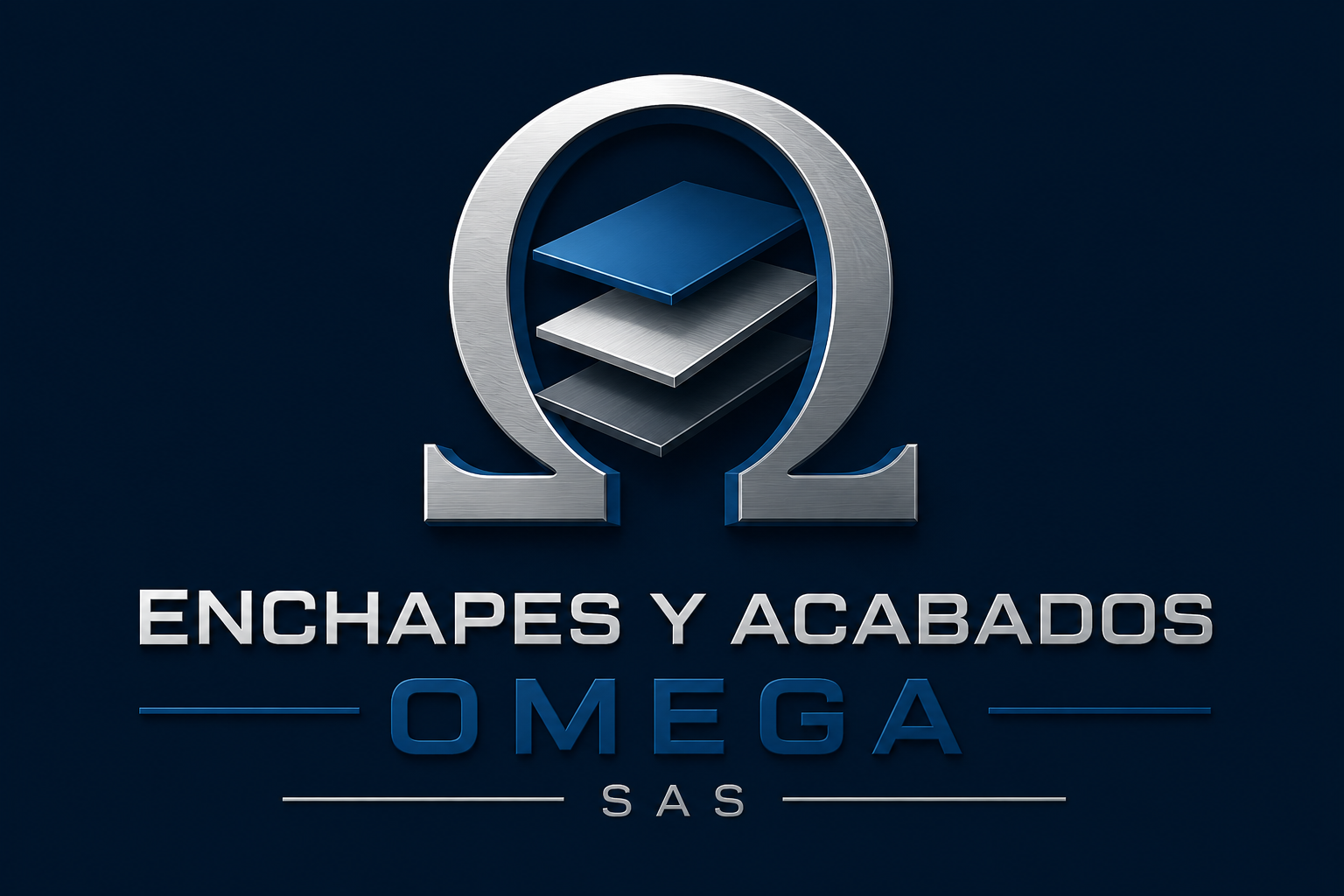Logo Enchapes y Acabados Omega S.A.S